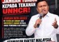 Kerajaan Jangan tunduk kepada tekanan UNHCR – NGO
